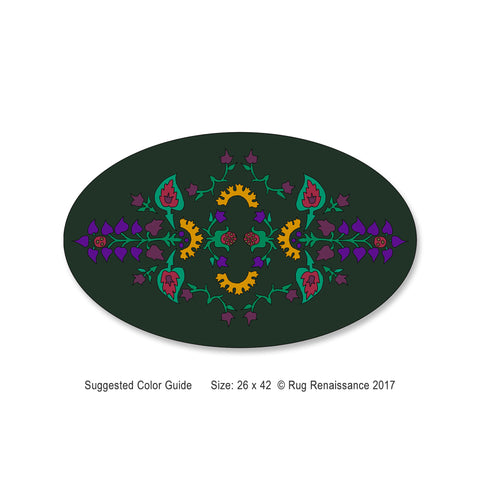 Downloadable Rug Hooking Pattern. Just Trace and Hook